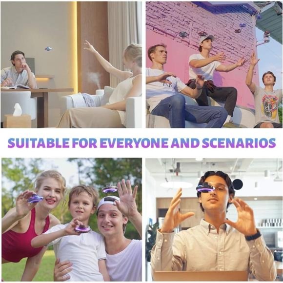 Hand Operated Drones for Kids or Adults, Flying Spinner Mini Drones,360°Rotation - Picture 6 of 6